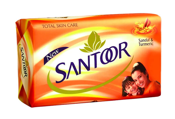 SANTOOR SOAP WITH SANDAL AND TURMERIC 100 G || S1