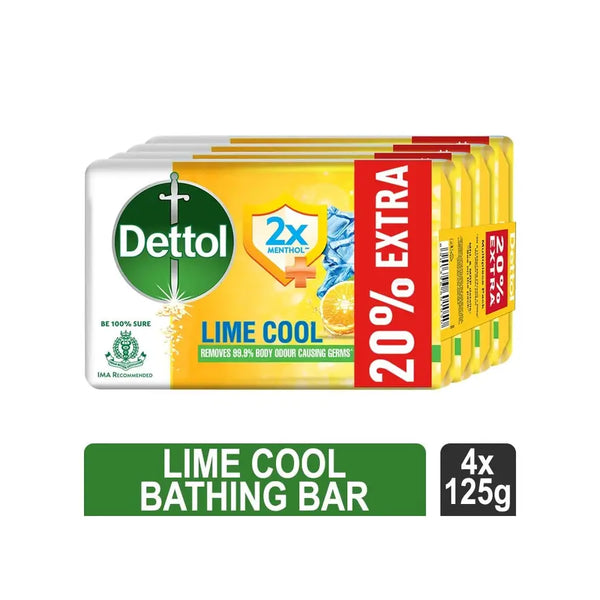 DETTOL LIME COOL SOAP 125 GM*4G || S3