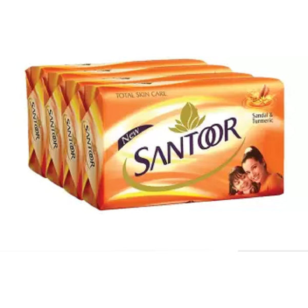 SANTOOR TOTAL SKIN CARE SOAP 100 G PACK OF 4 PC (4 X 100 G) || S4