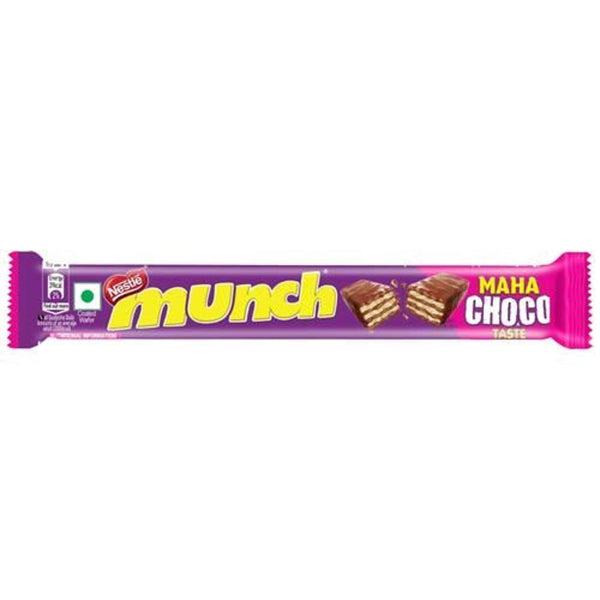 NESTLE MUNCH CRUNCH LICIOUS CHOCOLATE COATED WAFER BAR 18G POUCH || S1
