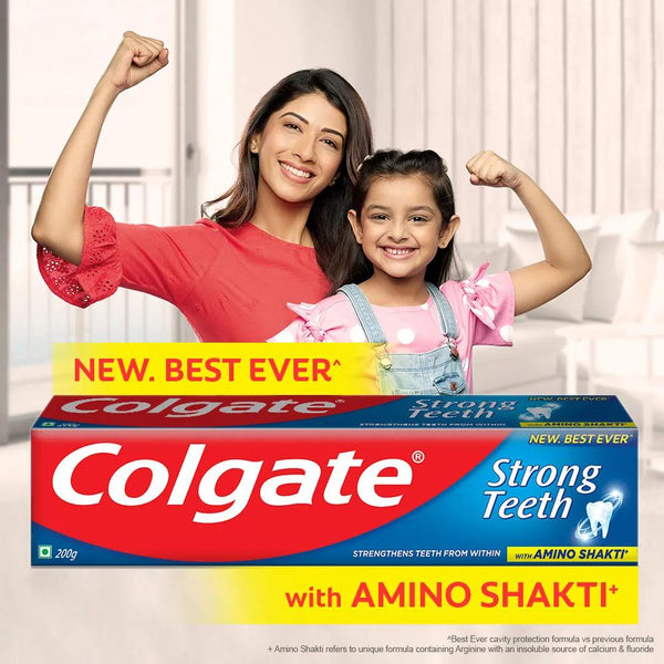 COLGATE STRONG TEETH TOOTHPASTE 200 G || S3