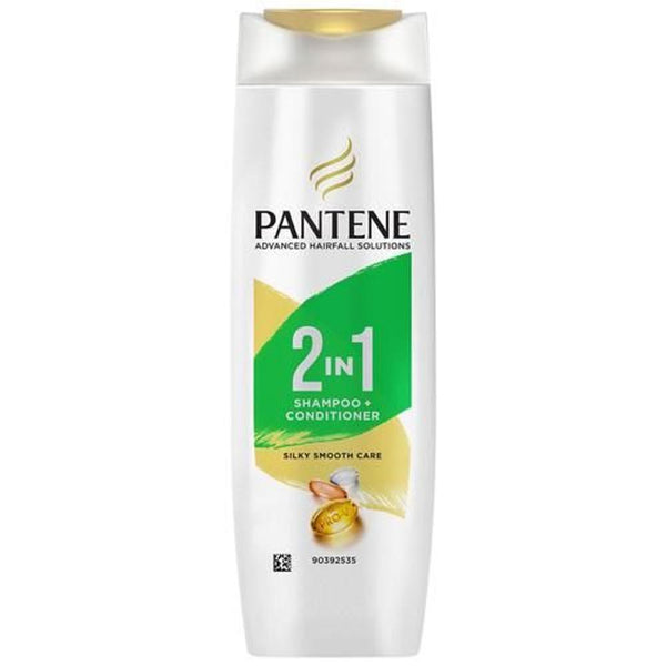 PANTENE 2 IN 1 SILKY SMOOTH CARE SHAMPOO CONDITIONER 180 ML || S3