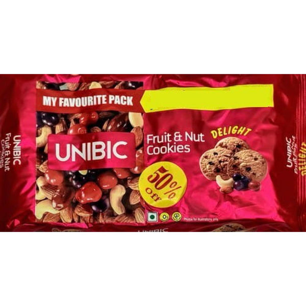 UNIBIC FRUIT N NUTS COOKIES 500 G || S3