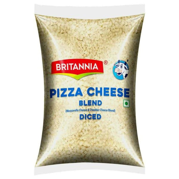 BRITANNIA BLEND AND DICED PIZZA CHEESE 200 G (POUCH) || S3