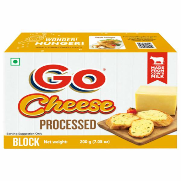 GO PROCESSED CHEESE - BLOCK 200 GM || S2