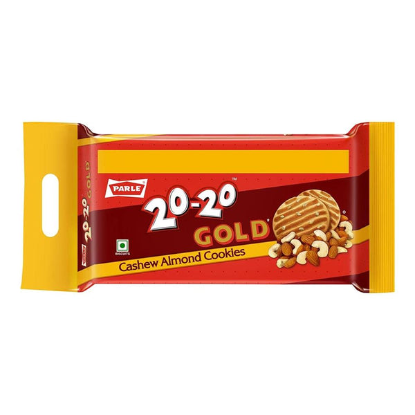 PARLE 20-20 GOLD CASHEW ALMOND COOKIES POUCH 600 G || S3