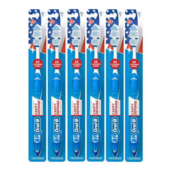 ORAL B CAVITY DEFENSE TOOTHBRUSH PACK OF 6 || S2