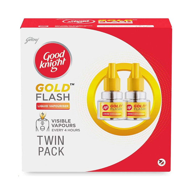 GOOD KNIGHT GOLD FLASH LIQUID VAPORIZER PACK OF 2 || S10