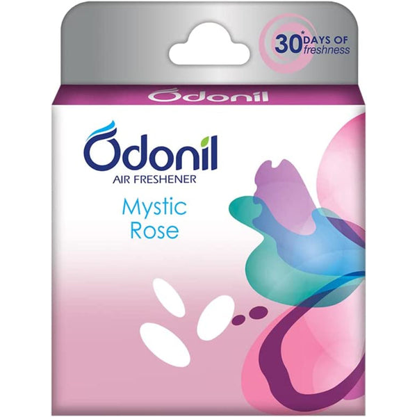 ODONIL BATHROOM AIR FRESHENER BLOCKS, MYSTIC ROSE - 48GM || S7