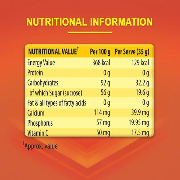 GLUCON-D ORANGE FLAVOUR INSTANT ENERGY DRINK 100 G REFILL PACK || S5