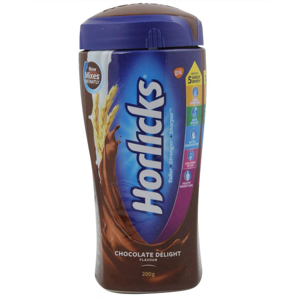 HORLICKS - CHOCOLATE DELIGHT 200 G JAR || S7