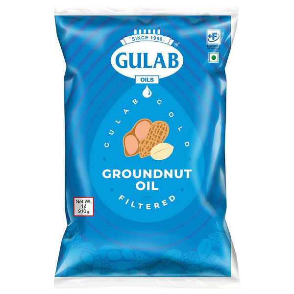 GULAB ORGANIC FILTERED GROUNDNUT OIL / PEANUT OIL - 1 LTR || S7