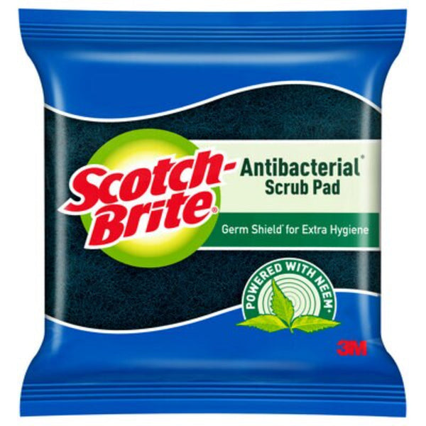 SCOTCH BRITE ANTIBACTERIAL NEEM SCRUB PAD 7 X 10 CM || S8