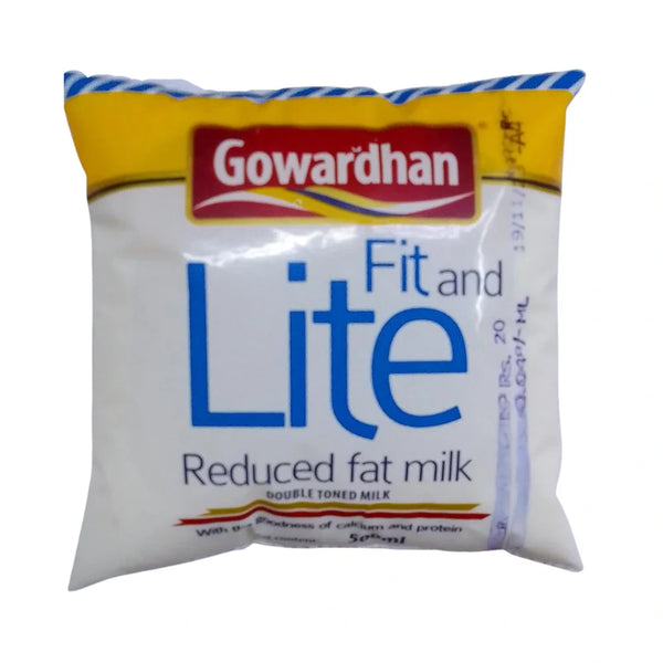 GOWARDHAN FIT & LITE DBL TONED MILK 500 ML || S5