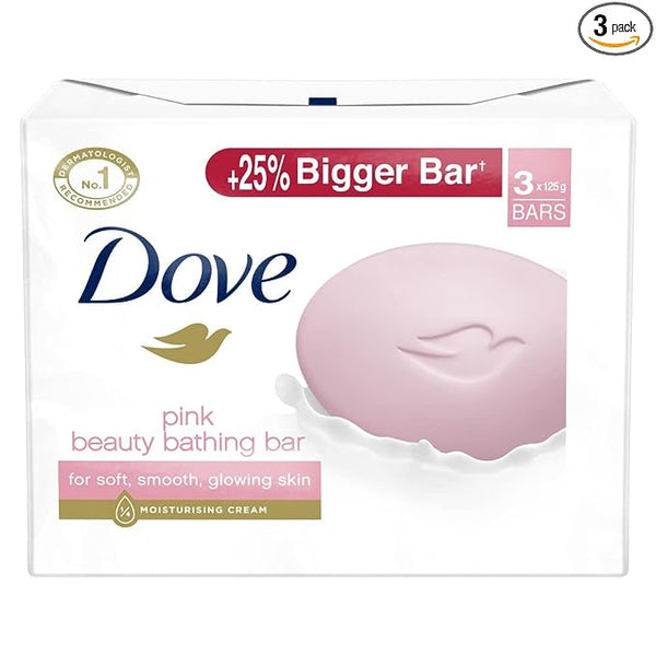 DOVE PINK ROSE SOAP 3*125GM || S6