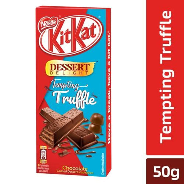 NESTLE KITKAT DESSERT DELIGHT TEMPTING TRUFFLE WAFER COATED WITH CHOCOLATE 50 G || S8