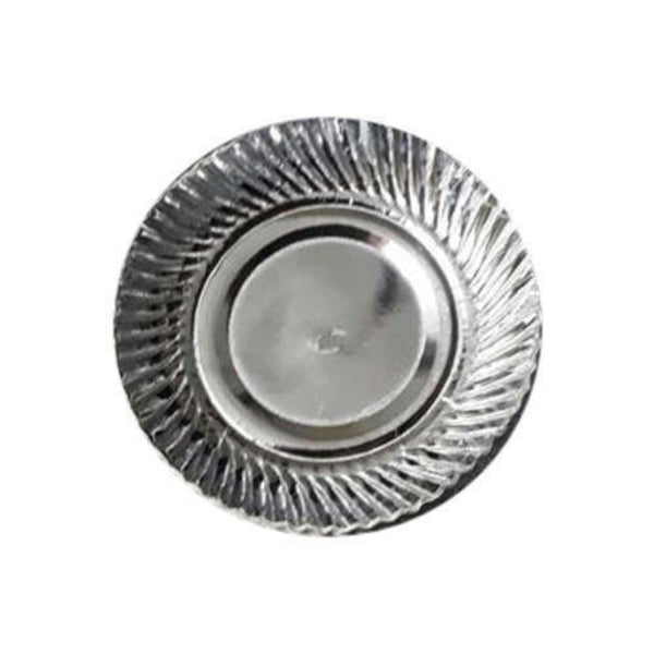 SILVER PAPER PLATE 4 NO || S8