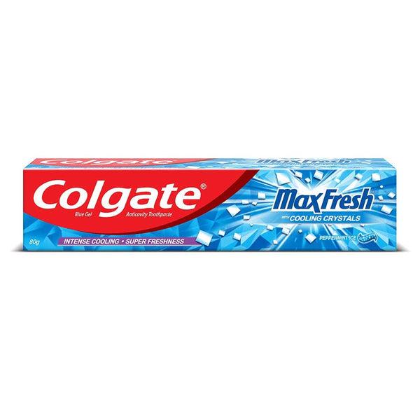 COLGATE MAXFRESH 80 G DENTAL HYGIENE TOOTHPASTE PEPPERMINT ICE (BLUE GEL) || S6