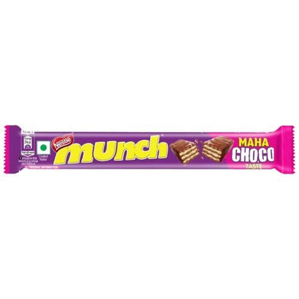 NESTLE MUNCH CRUNCH LICIOUS CHOCOLATE COATED WAFER BAR 18G POUCH || S9