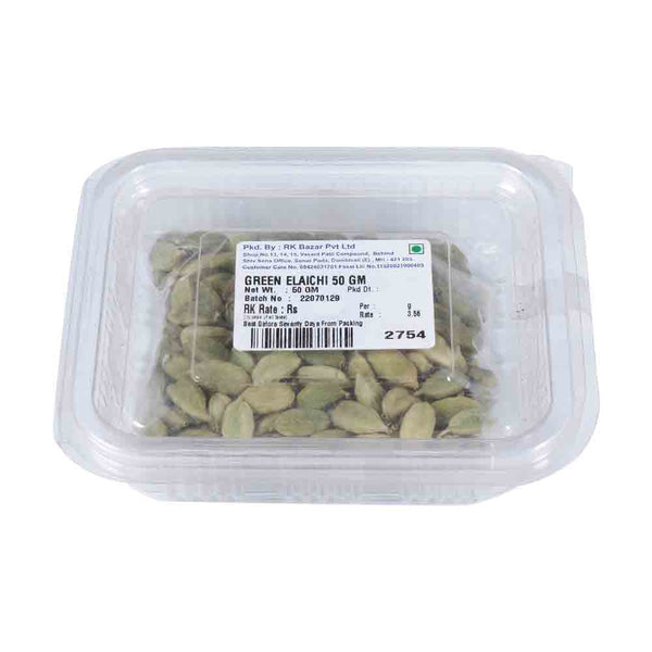 R.K.BAZAR GREEN ELAICHI 50 G || S8