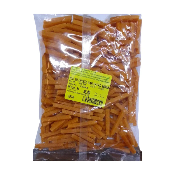 R.K.2D CHEESE GAR PAPAD 200 GM || S8