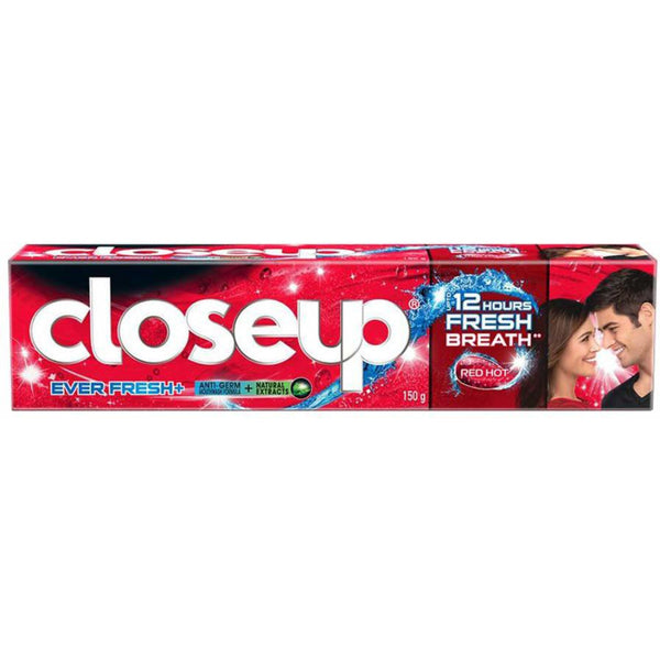 CLOSEUP DEEP ACTION RED HOT GEL TOOTHPASTE, 150 G (PACK OF 2) || S8