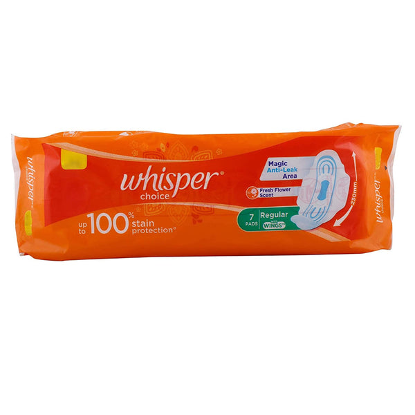 WHISPER CHOICE SANITARY NAPKINS ULTRA WITH WINGS -PACK OF 6 PADS || S7