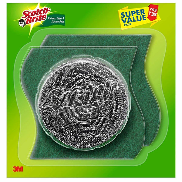 SCOTCH BRITE STAINLESS STEEL SCRUBBER 15 G || S10