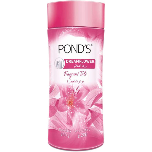 POND'S DREAM FLOWER TALCUM POWDER WITH PINK LILY, 200 G || S8