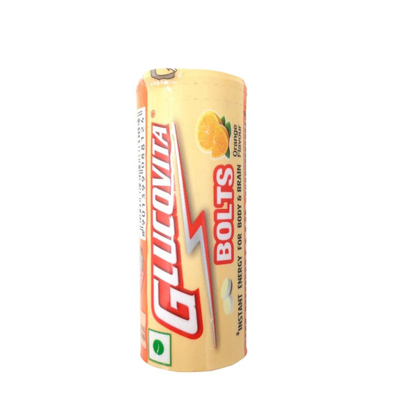 GLUCOVITA INSTANT ENERGY BOLTS - ORANGE 18 G PACK || S7