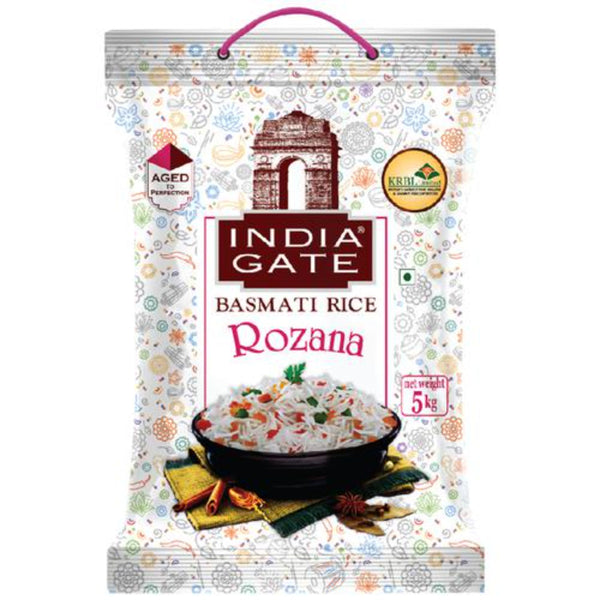 INDIA GATE BASMATI RICE FEAST ROZZANA 5 KG POUCH || S9