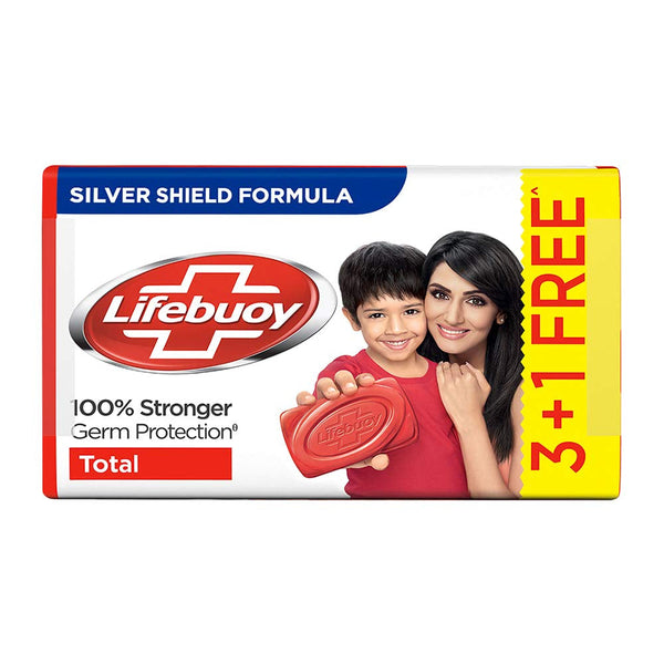 LIFEBUOY TOTAL SOAP, 125 G (PACK OF 4) || S10