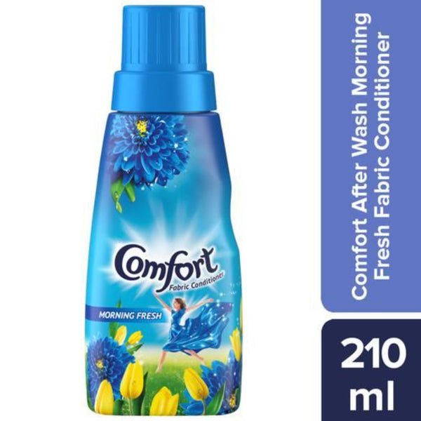 COMFORT AFTER WASH MORNING FRESH FABRIC CONDITIONER 210 ML BOTTLE || S8