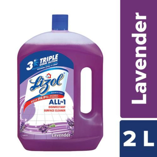 LIZOL DISINFECTANT SURFACE FLOOR CLEANER LIQUID LAVENDER 2 LTR || S6