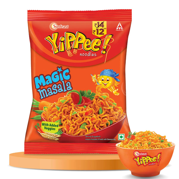 SUNFEAST YIPPEE MAGIC MASALA  NOODLES 70 GM || S5