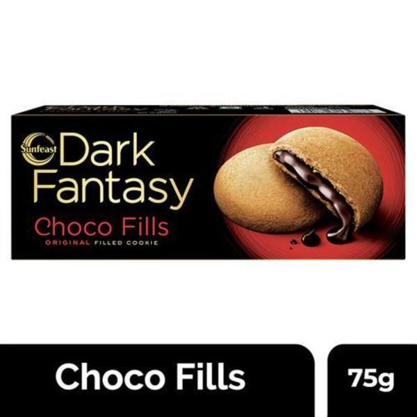 SUNFEAST DARK FANTASY CHOCO FILLS BISCUITS COOKIES 75 G POUCH || S1