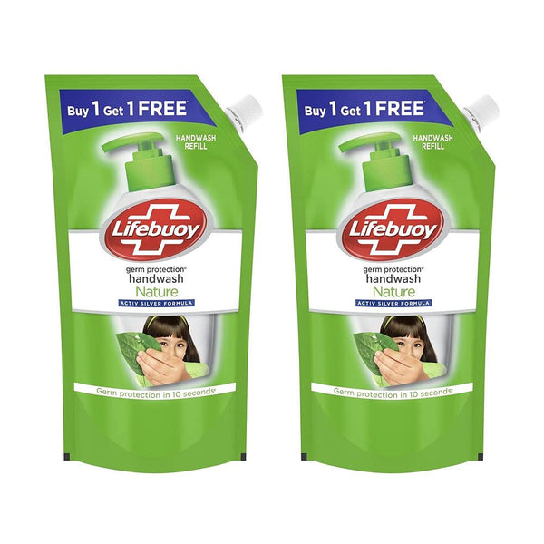 LIFEBUOY NATURE GERM PROTECTION HANDWASH REFILL 750 ML (1+1) || S10