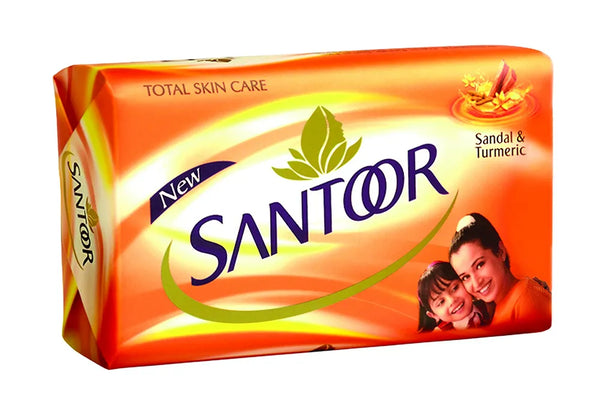 SANTOOR SOAP WITH SANDAL AND TURMERIC 100 G || S10