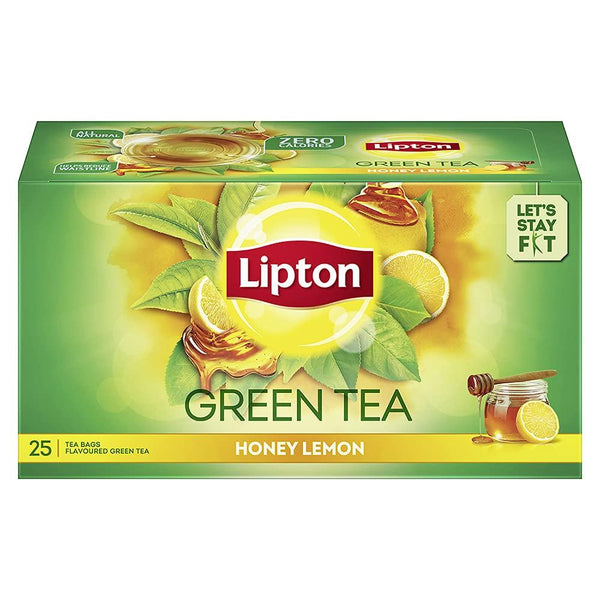 LIPTON HONEY LEMON GREEN TEA BAGS 25 N || S6