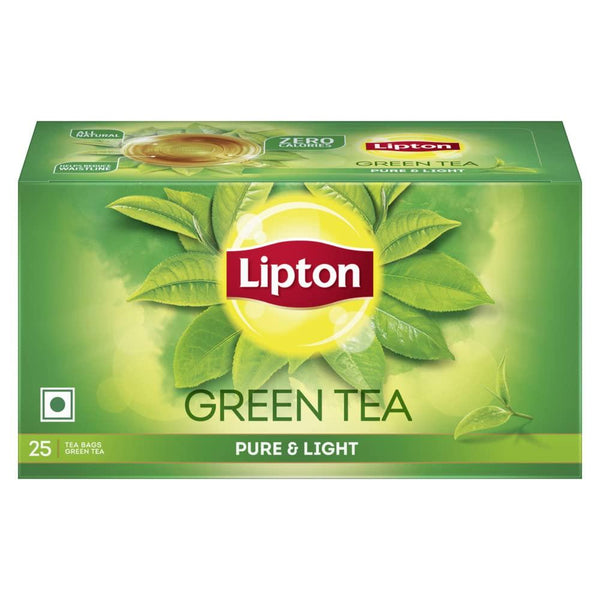 LIPTON PURE AND LIGHT GREEN TEA BAGS 25 N || S10