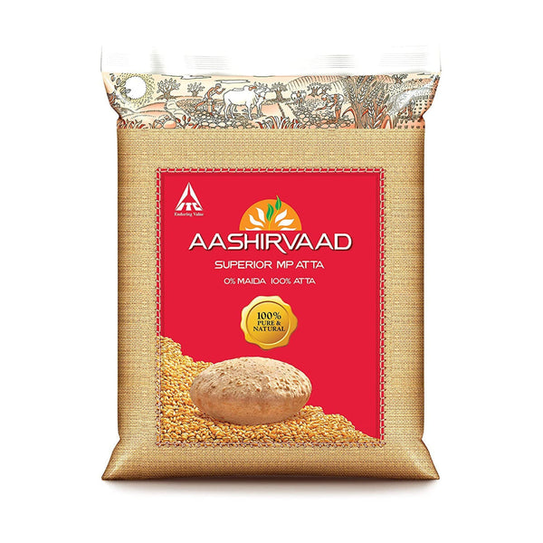 AASHIRVAAD WHOLE WHEAT FLOUR (ATTA) 5 KG || S10