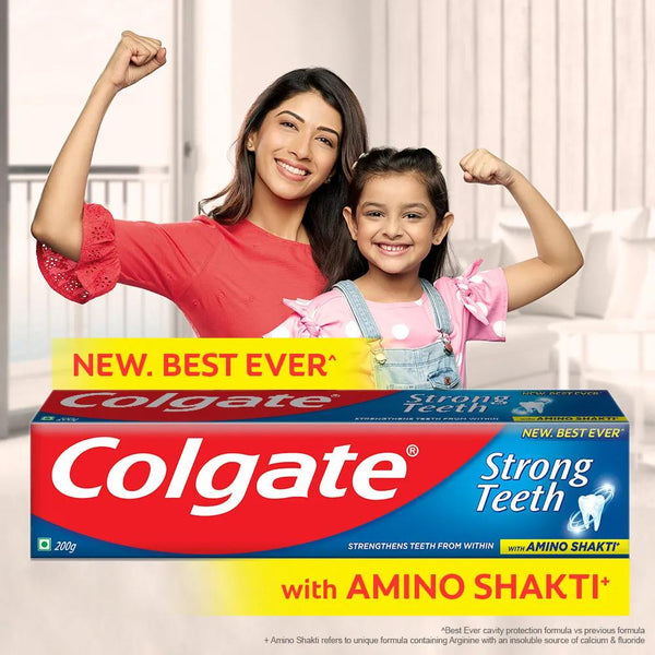 COLGATE STRONG TEETH TOOTHPASTE 200 G || S5