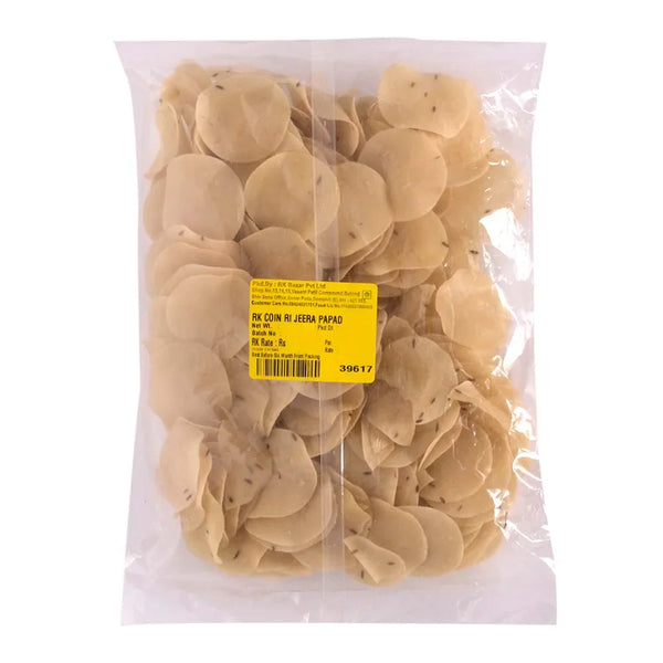 RK COIN RI JEERA PAPAD 200GM || S6