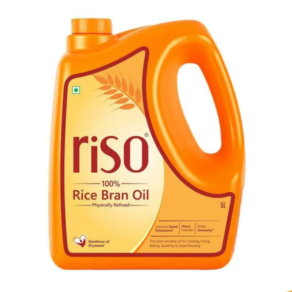 RISO PHYSICALLY REFINED RICE BRAN OIL 5 LTR || S5