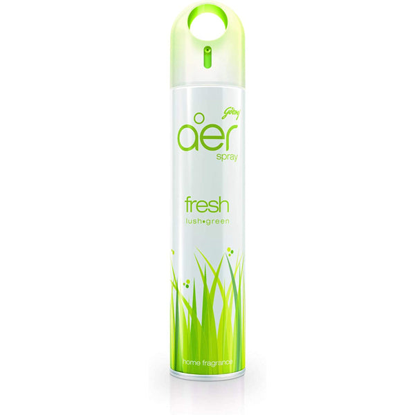 GODREJ AER SPRAY, HOME AND OFFICE AIR FRESHENER - FRESH LUSH GREEN 300 ML || S9