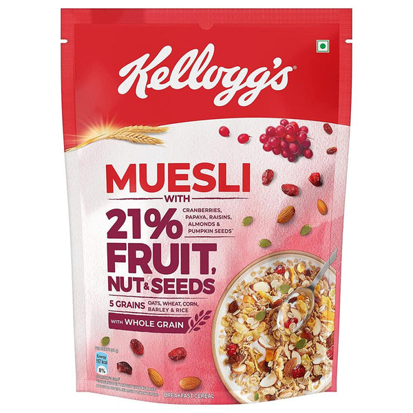 KELLOGG'S MUESLI CRANBERRIES FRUITS & NUTS 500 G PACK || S6