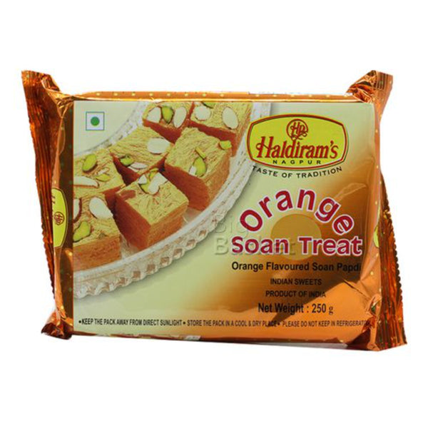 HALDIRAM'S SOAN TREAT ORANGE 250 G POUCH || S8