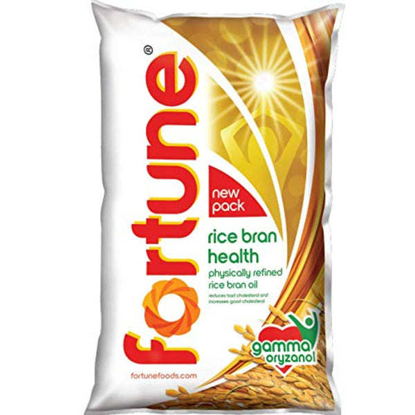 FORTUNE RICE BRAN HEALTH OIL 1 L POUCH || S9