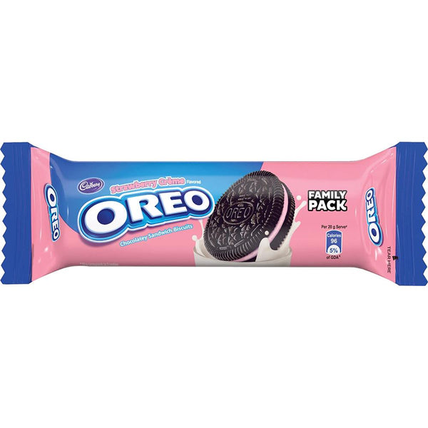 CADBURY OREO STRAWBERRY CREME BISCUIT, 114 G || S5