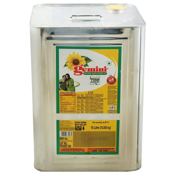 GEMINI REFINED SUNFLOWER OIL 15 LTR || S8